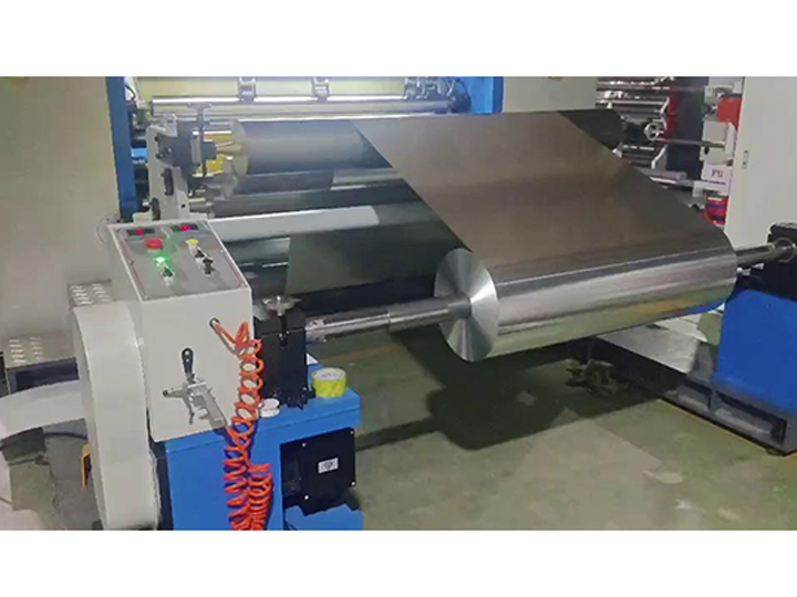 Lithium battery pure aluminum foil slitting machine